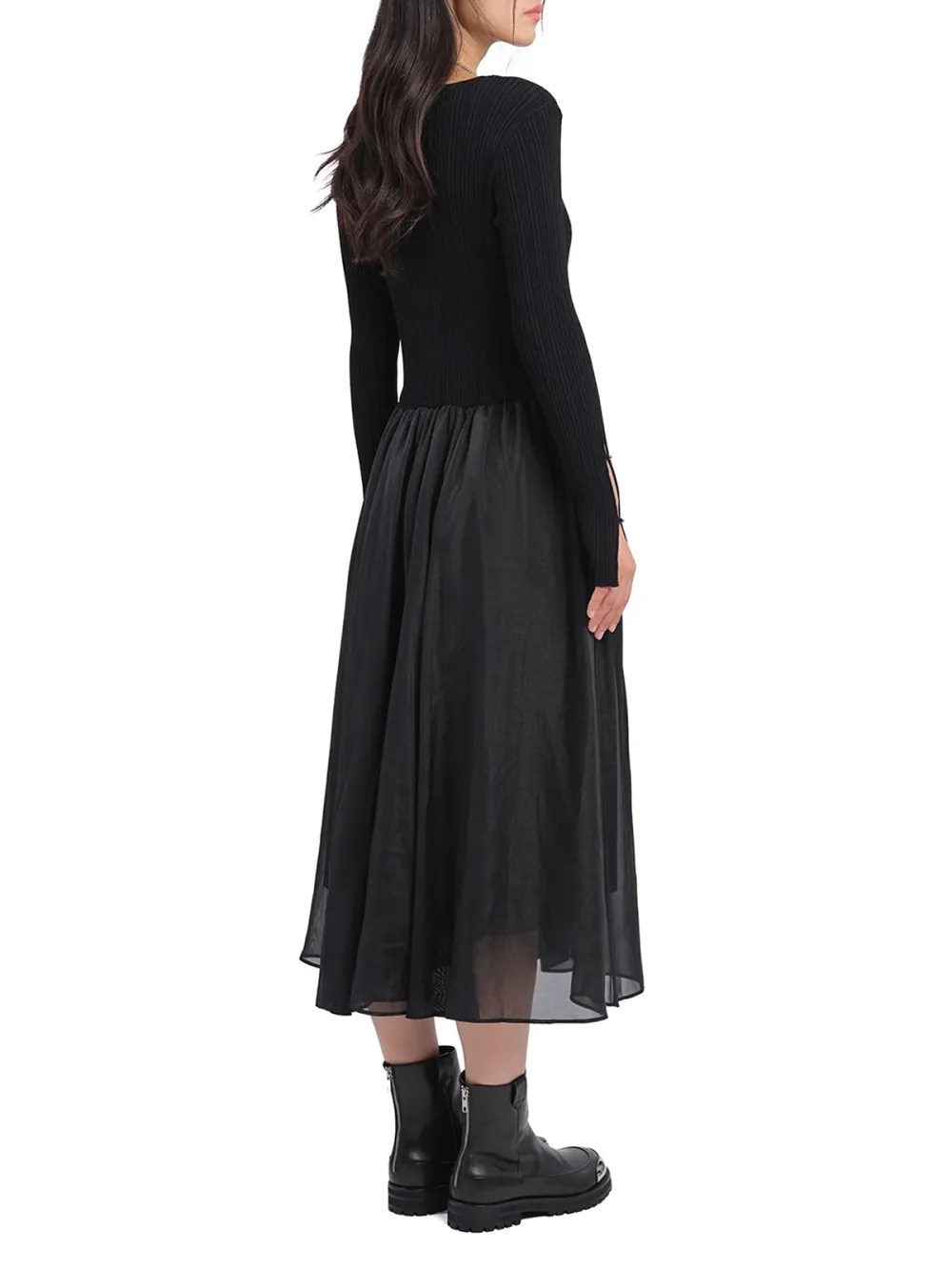 Cut - Out Detail 2 - In - 1 Knit Dress