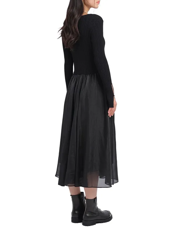 Cut - Out Detail 2 - In - 1 Knit Dress