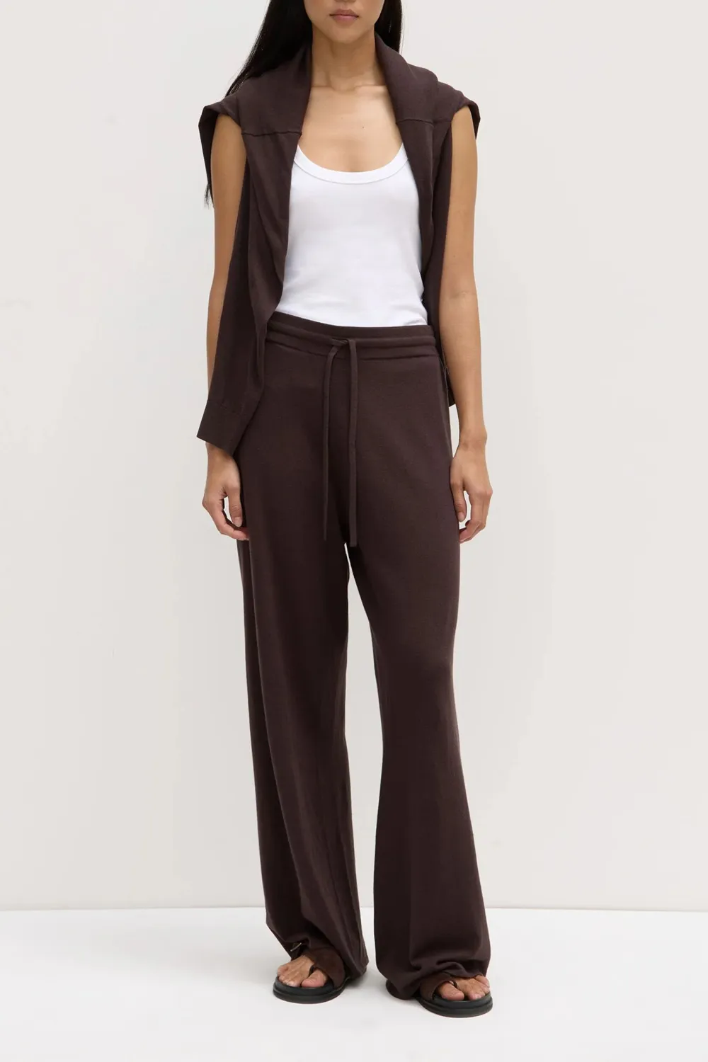 Wrap Up Elastic Waistband Pants