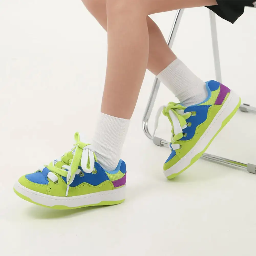 Pop Color Skater Sneakers