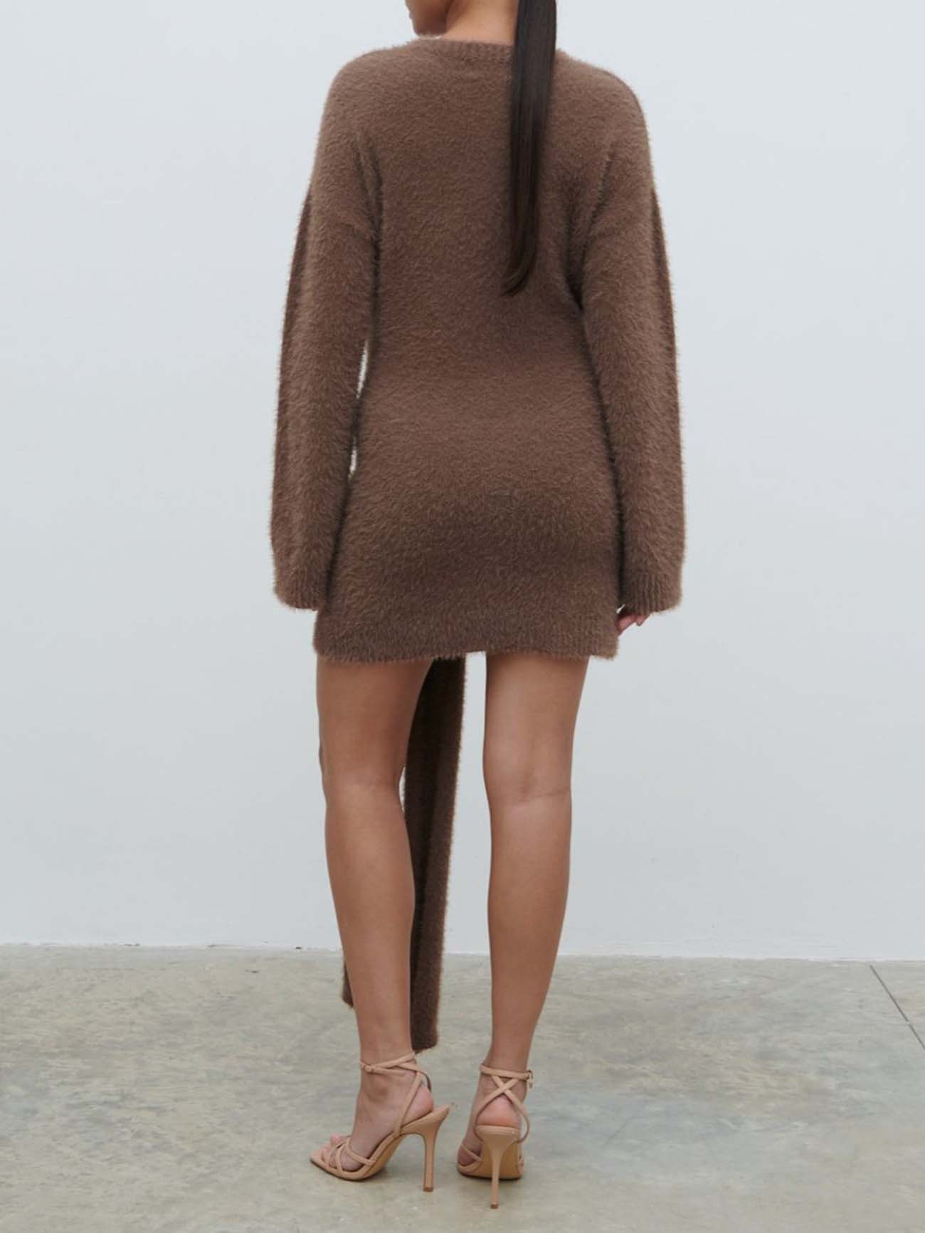 Sash Knit Mini Dress
