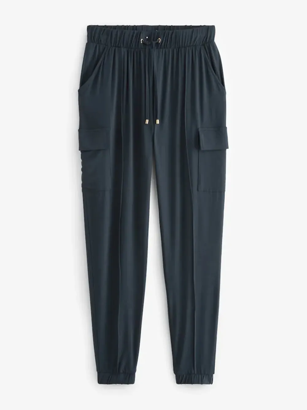 Solid Color Tapered Leg Workout Pants