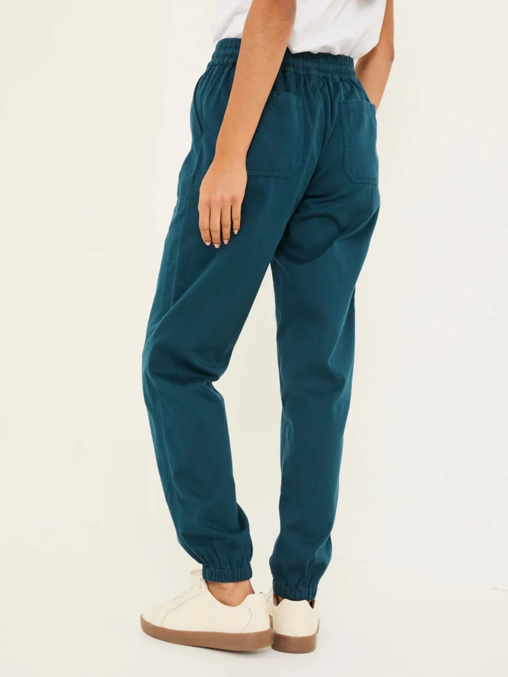 Lyme Teal Blue Cuffed Joggers