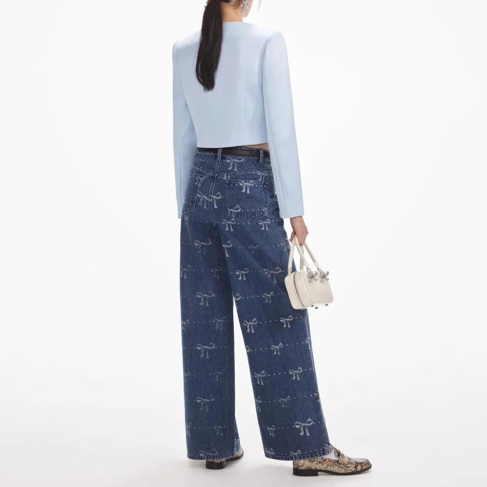 Bow Print Jeans