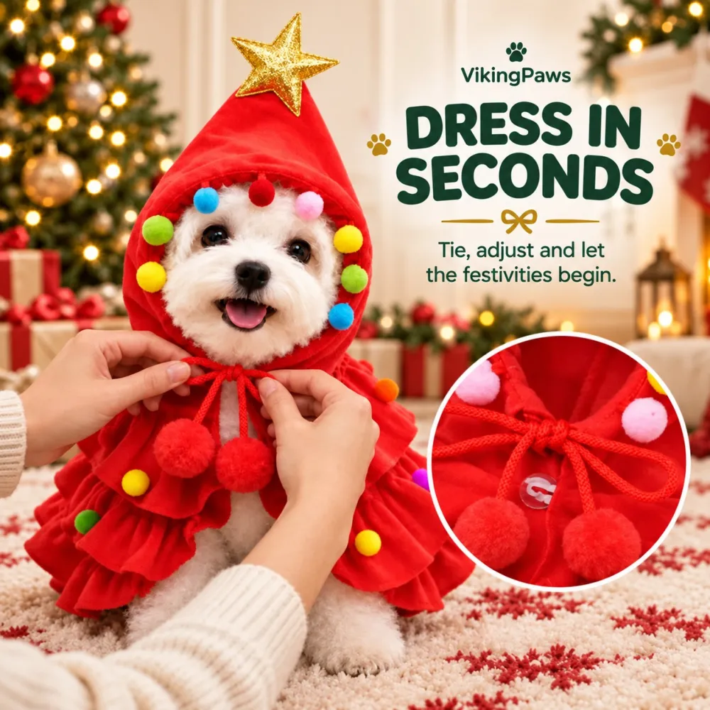 Turn Your Pet Into a Christmas Tree! 🐶 Funny Holiday Pet Outfit