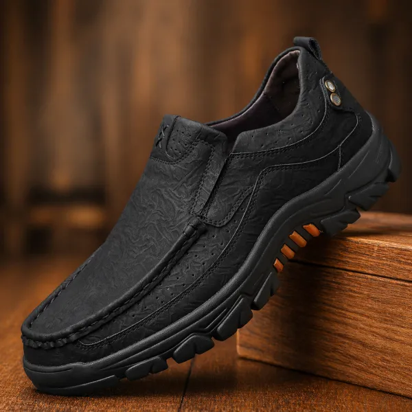 Leather Slip-On Shoes