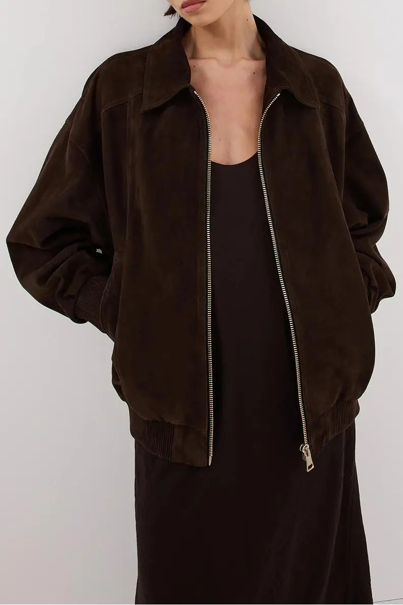 BITTER  SUEDE BOMBER