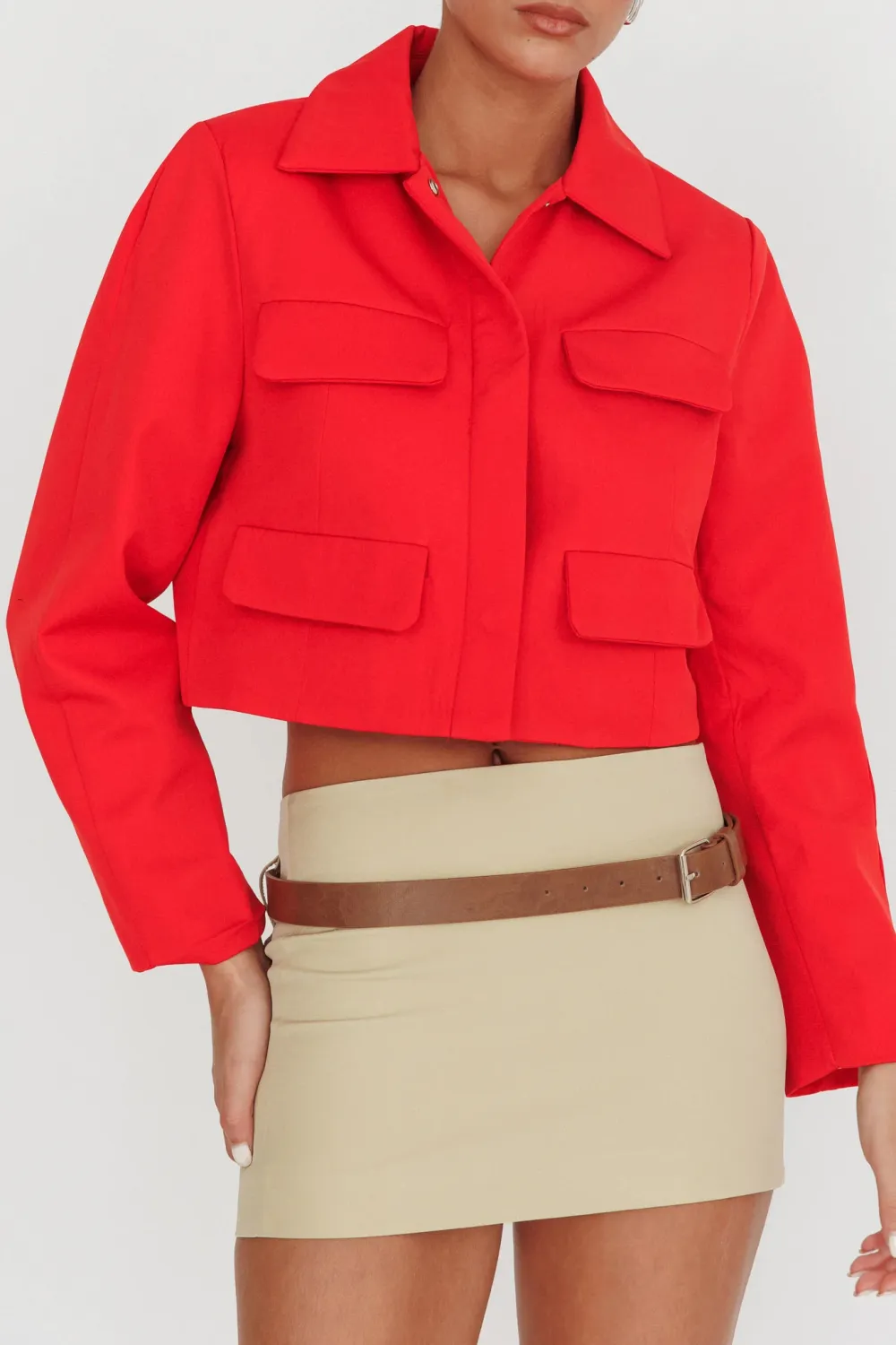 Casual All-Match Solid Color Commuter Style Women's Jacket