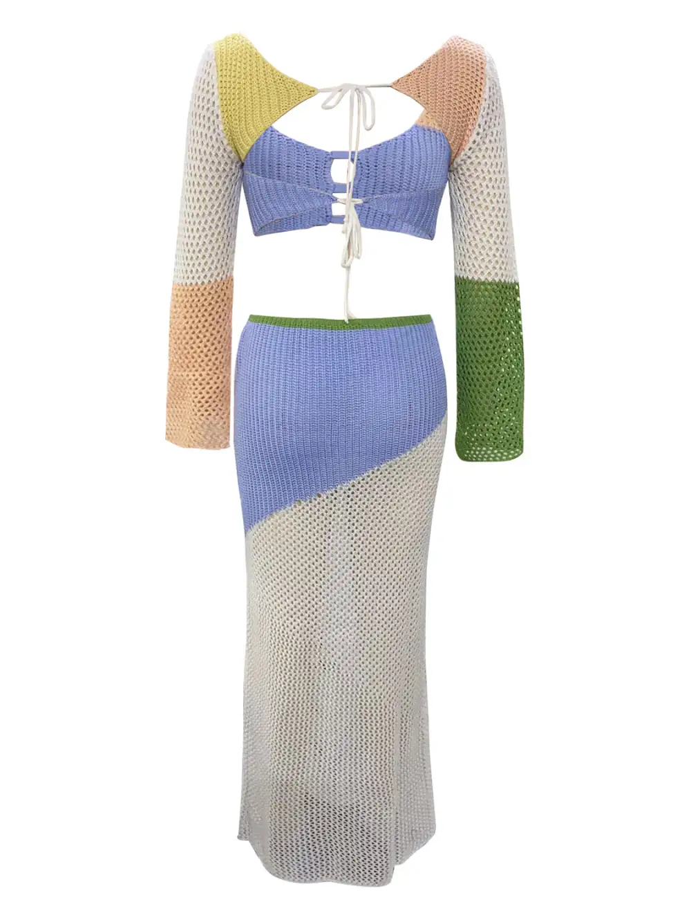 Tied Long Sleeve Top Swim Cover Up