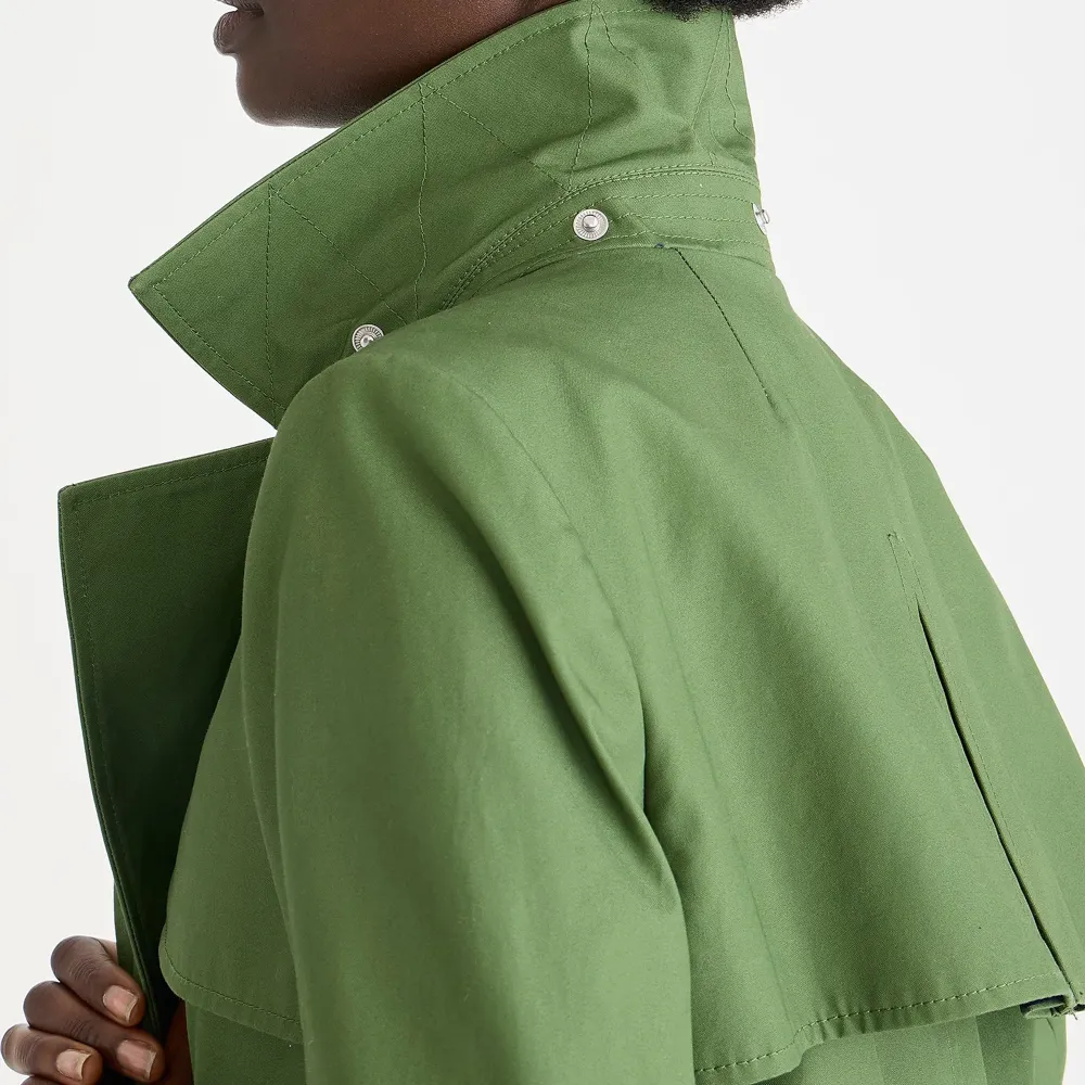 Button Front Cotton Jackets with Belt