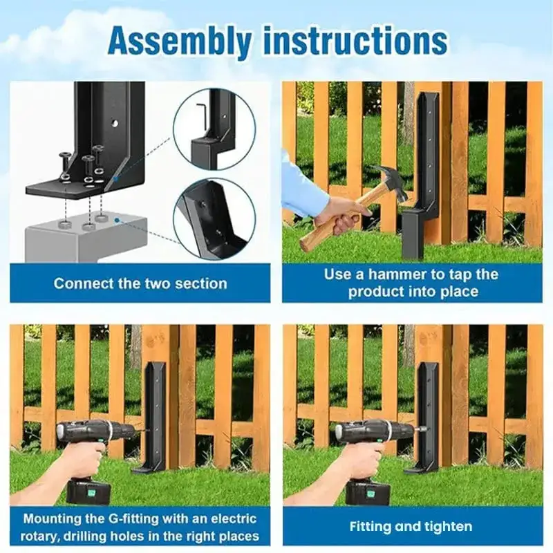 Saker Fence Post Repair Kit