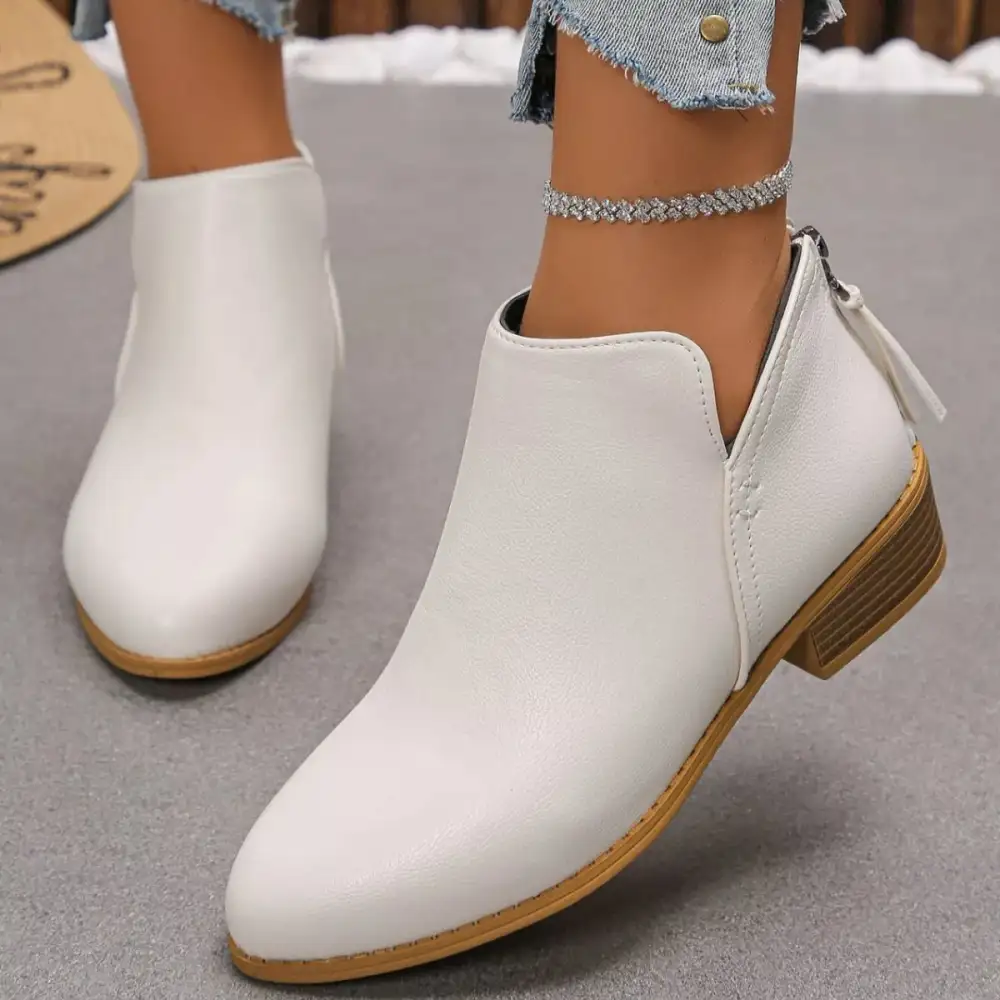 Versatile Pointed Toe Block Heel Boots