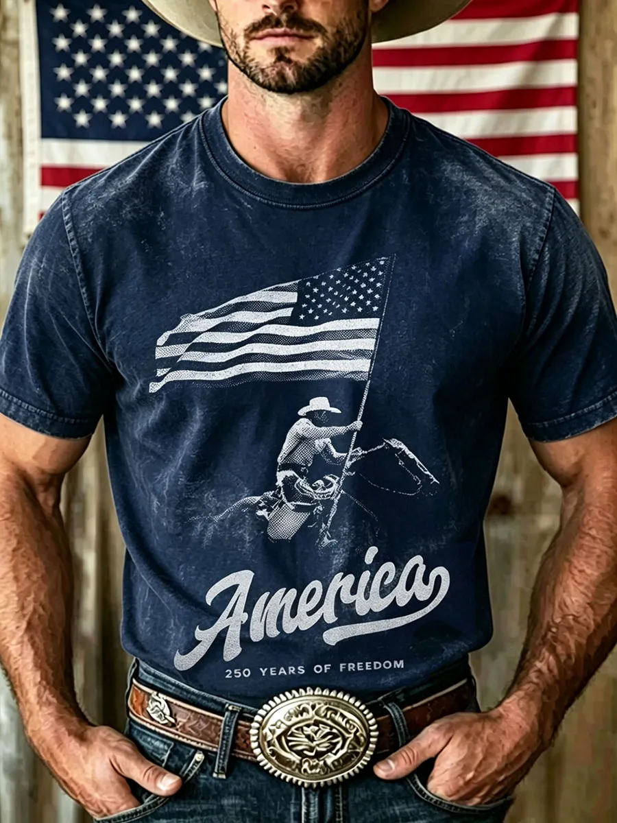 Men's 250th Anniversary Western Style T-Shirt