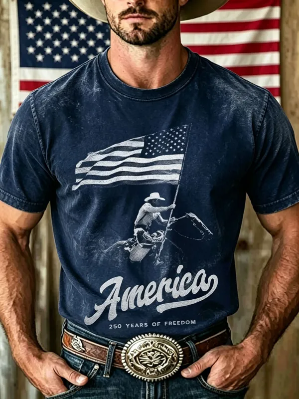 Men's 250th Anniversary Western Style T-Shirt