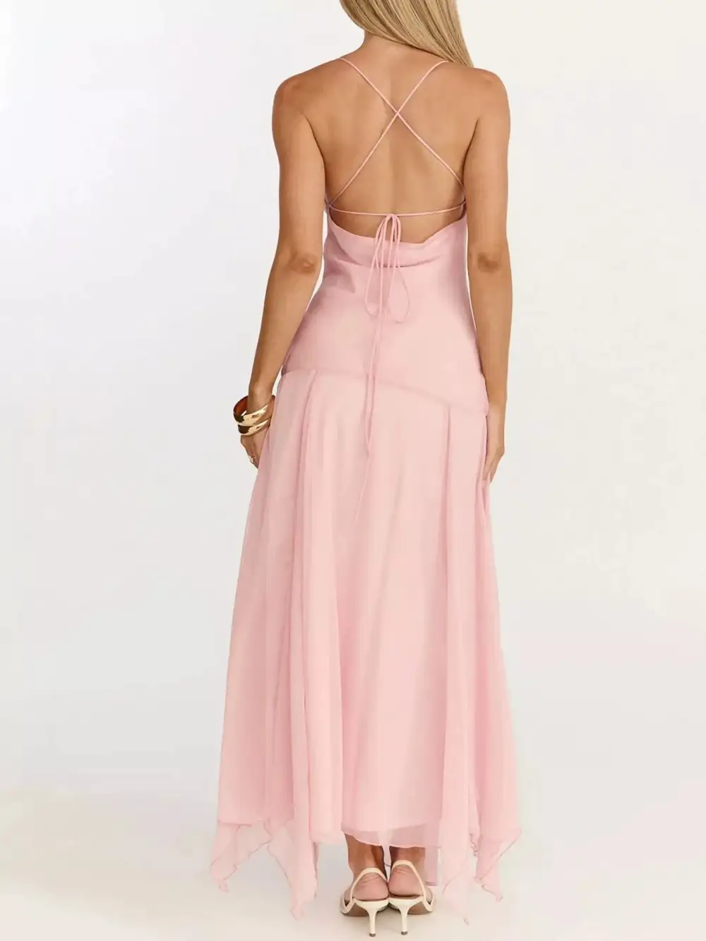 Slit Spaghetti Strap Dress