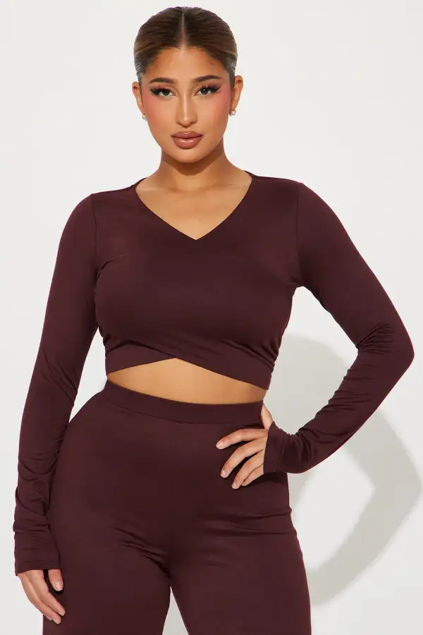 Simple Rules Pant Set - Brown