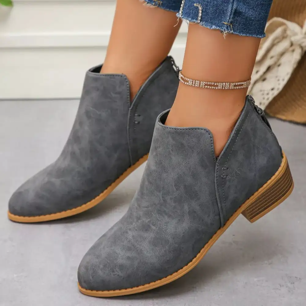 Versatile Pointed Toe Block Heel Boots