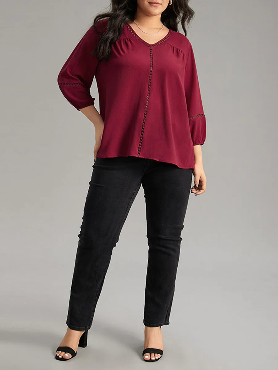 Red Patchwork Shirt