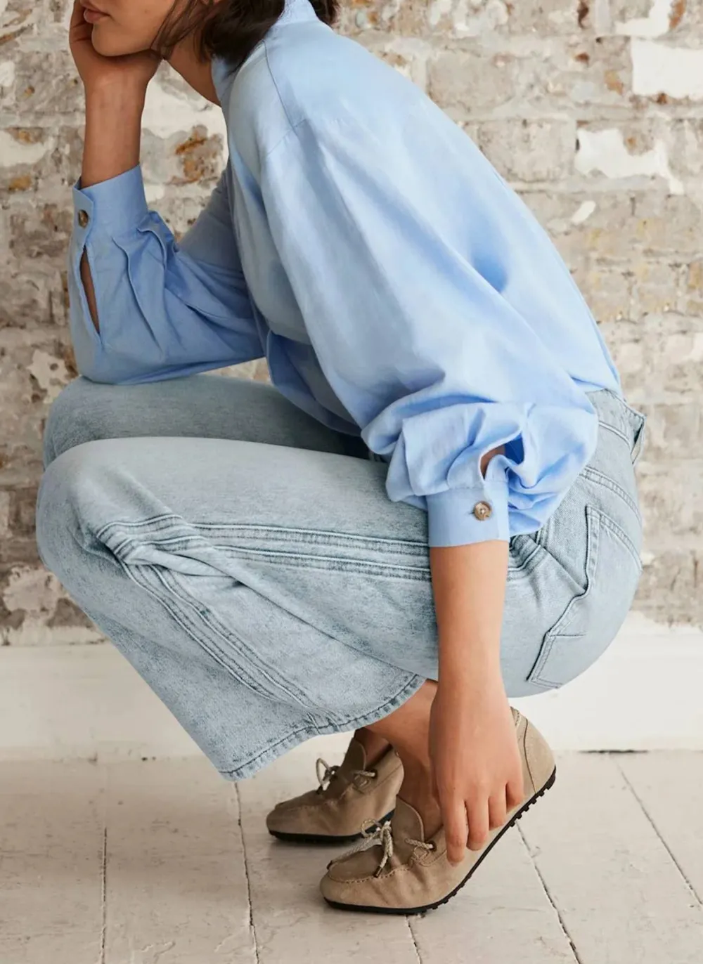 Casual Style Relaxed Tapered Boyfriend Jeans
