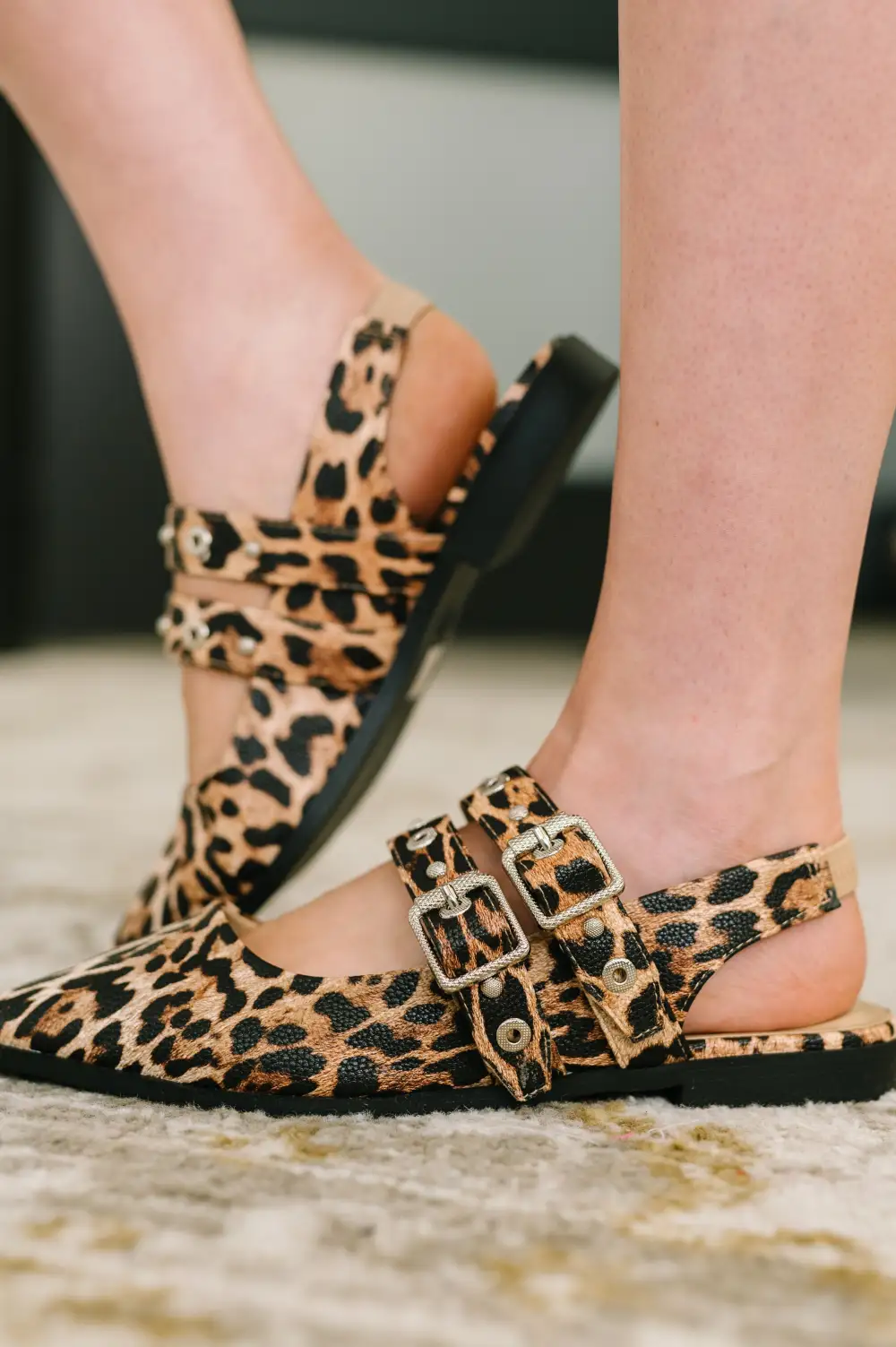 Buckle Catwalk Flats