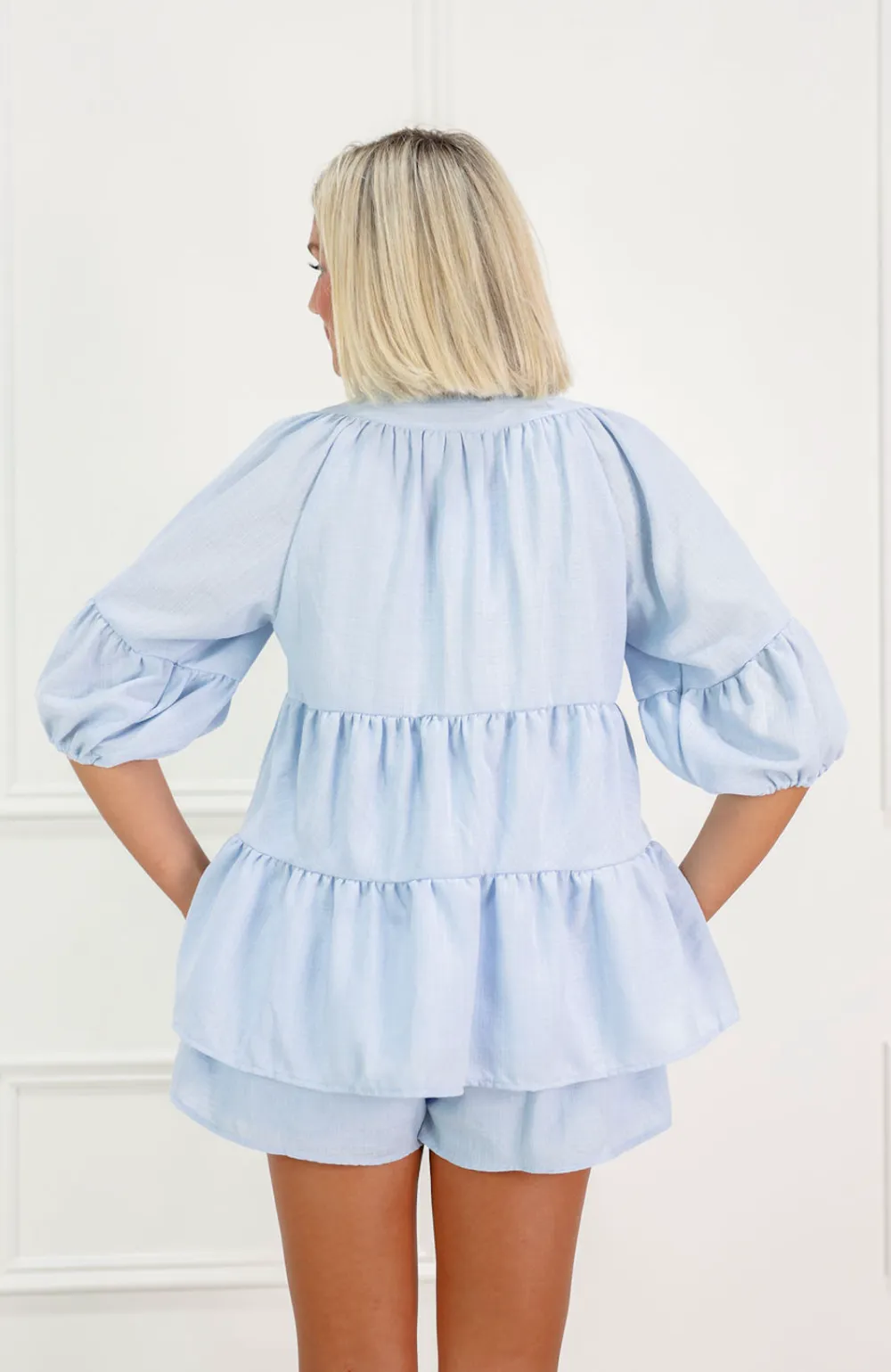 Layered Tiered Shorts Set