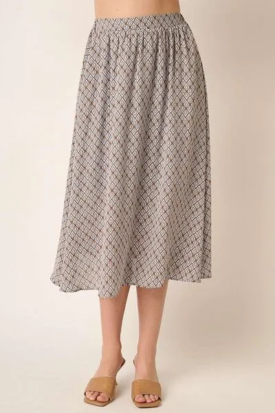 Printed Midi So Category Skirt