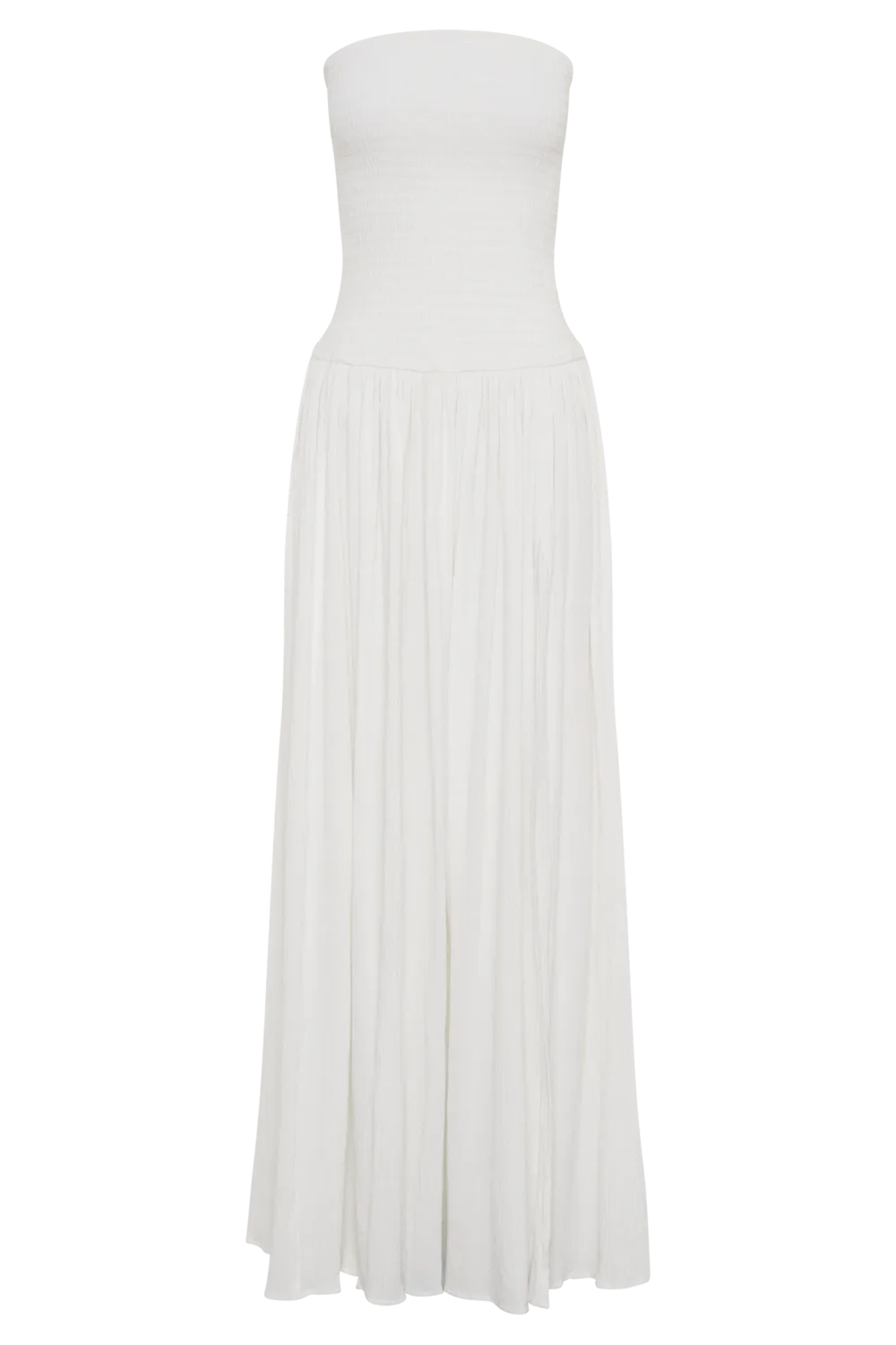 Cotton Shirring Maxi Dress