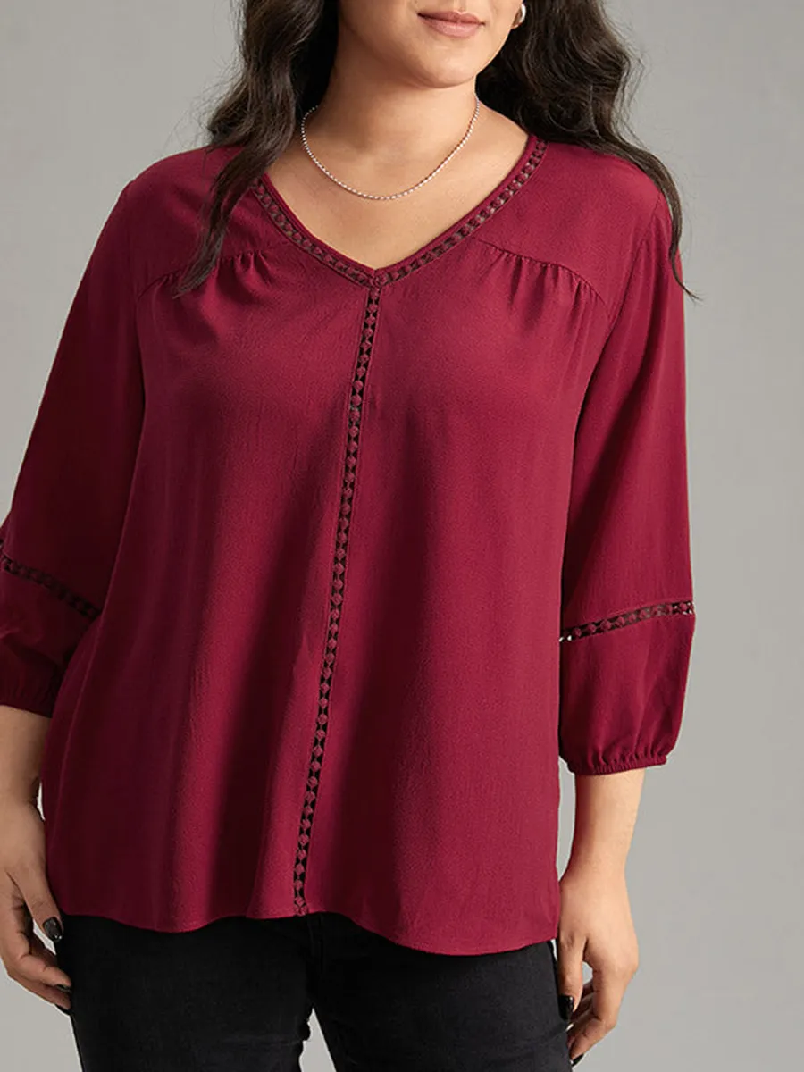 Red Patchwork Shirt
