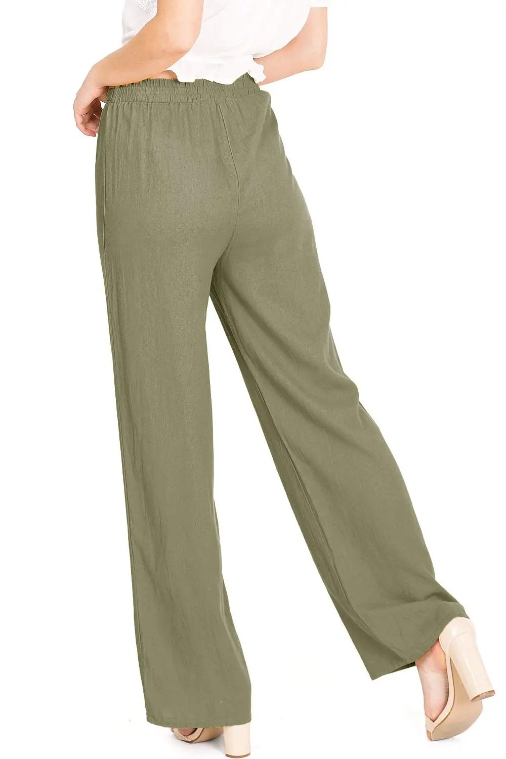 High Waist Linen Pants