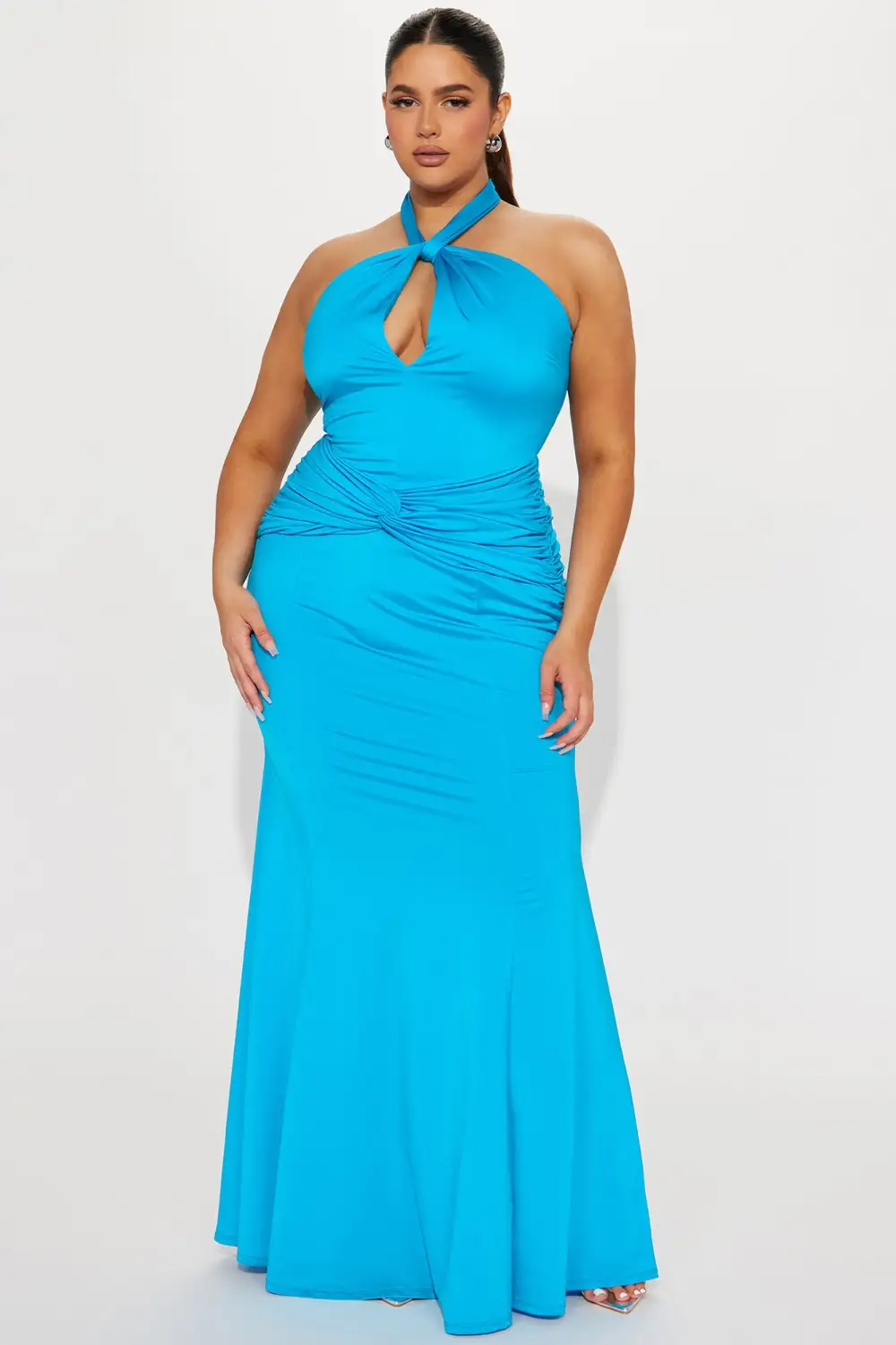 Shaya Halter Maxi Dress - Turquoise