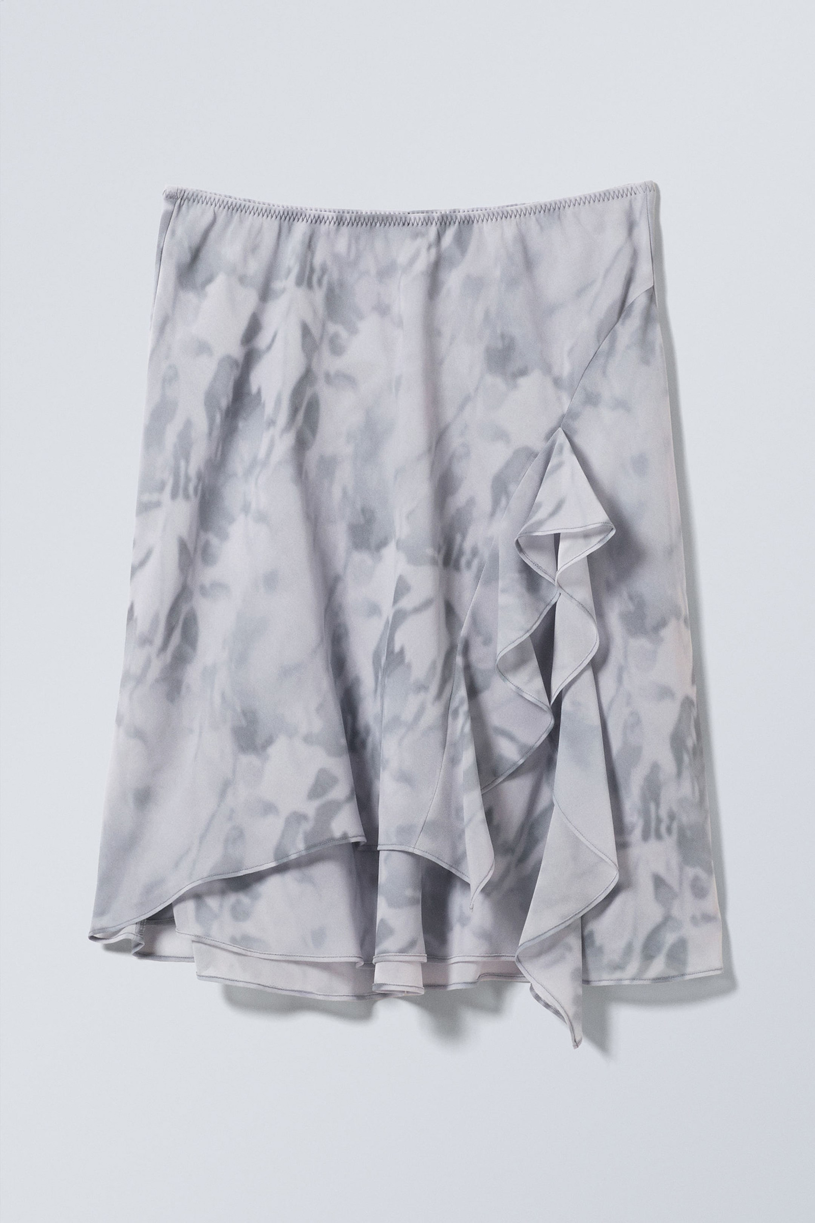 Ruffle Slit Skirt