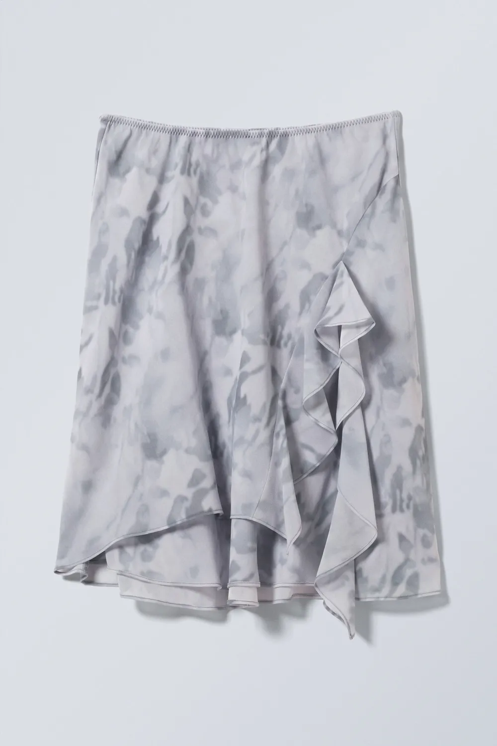 Ruffle Slit Skirt