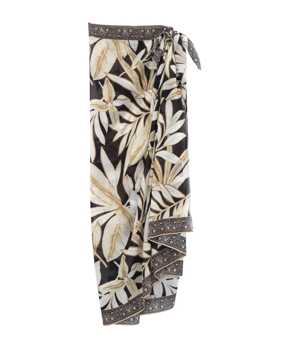 Art Graphic Casual Style Wrap