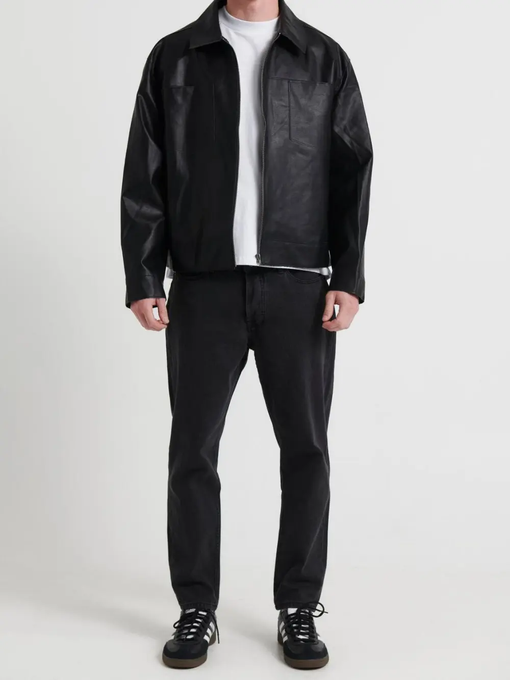 Simple And Daily Comfortable Black Denim