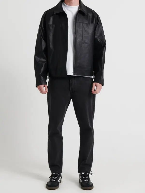 Simple And Daily Comfortable Black Denim