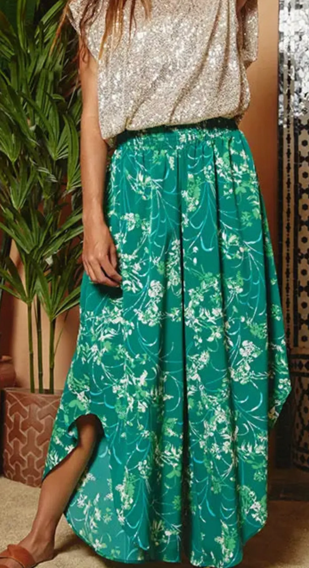 Modern Woven Roomy Wide Leg Casual Pants