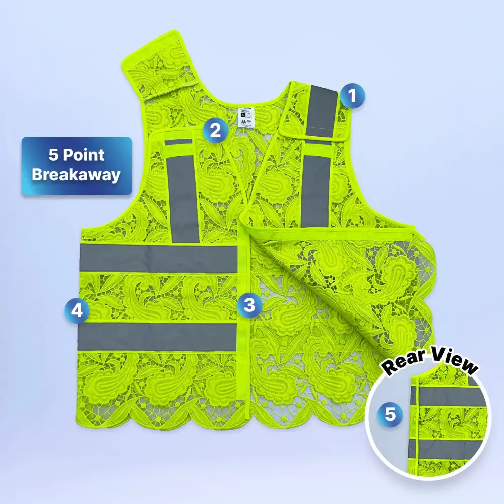 Lace Reflective Safety Vest - Stylish & Secure