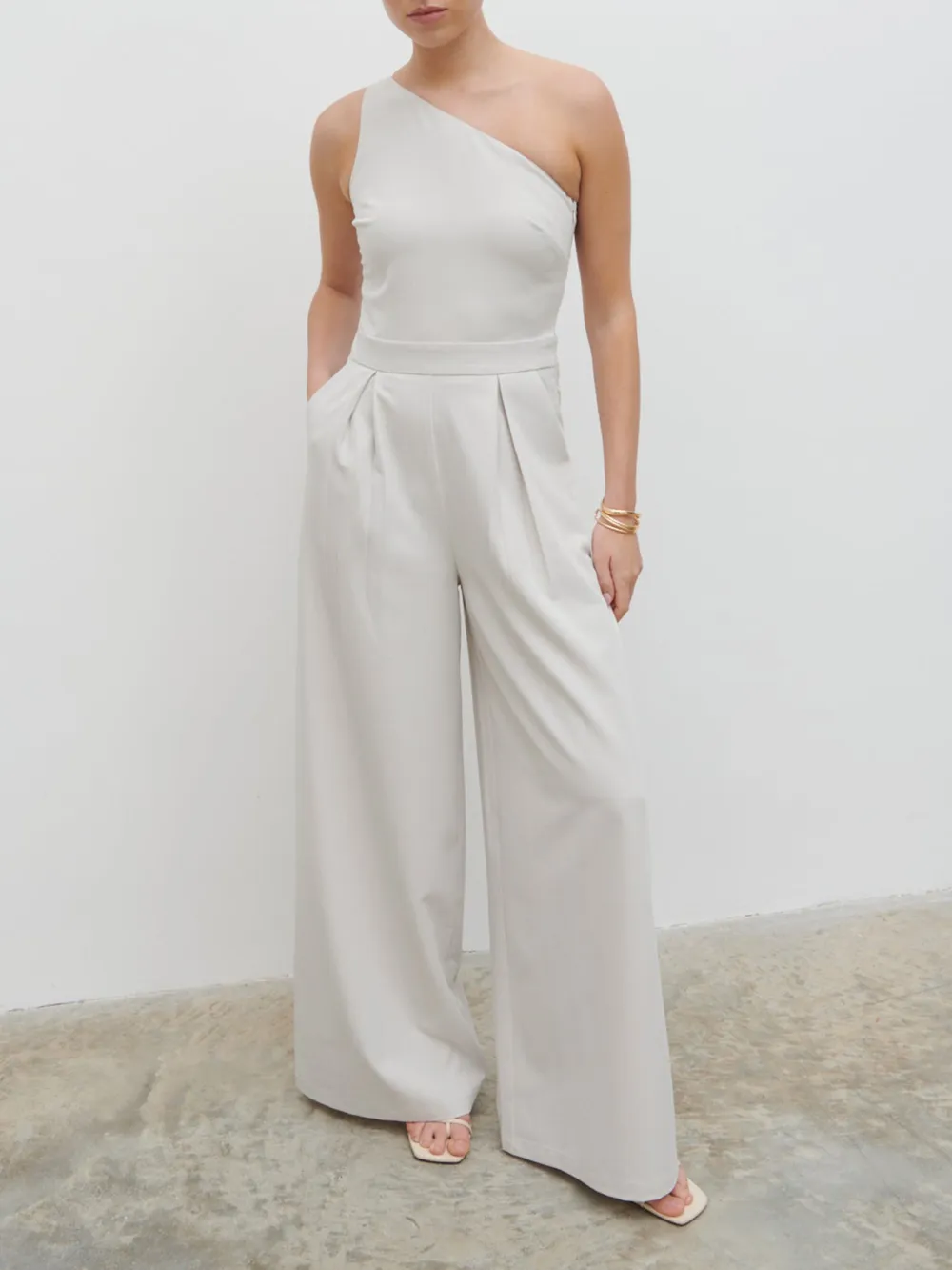 One Shoulder Jumpsuit