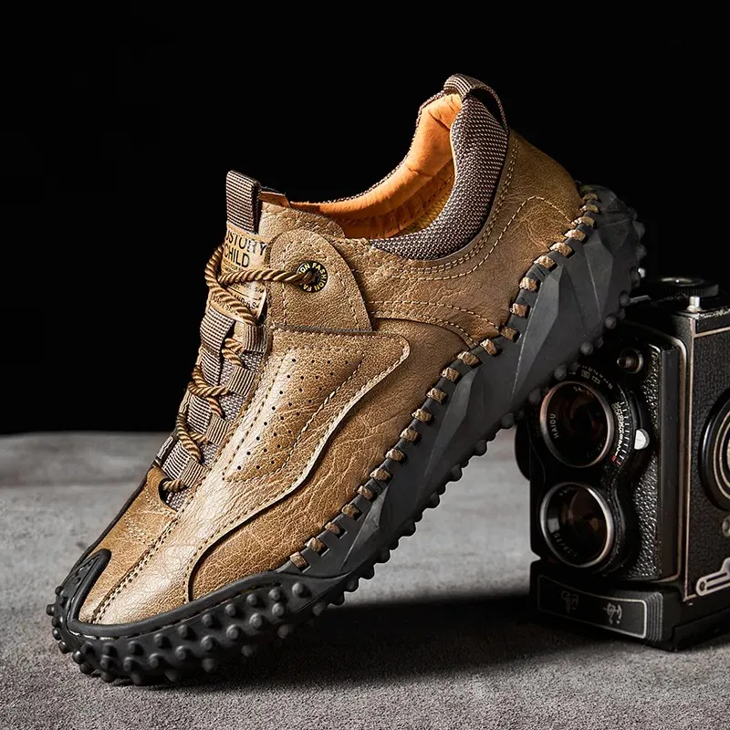 Hot-Selling Plus-Size Unisex Mid-Top Martin Boots Outdoor Casual Work Stitching Shoes 9888