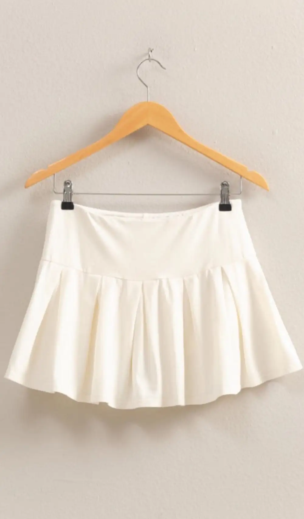 Mini Roomy Cotton Blend Casual Skirt