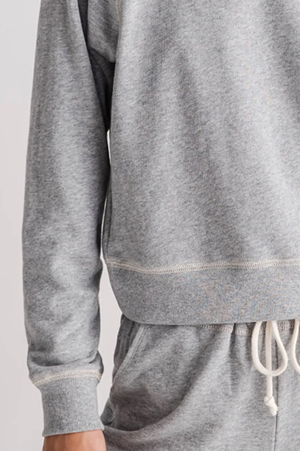 Z Supply Saldana French Terry Sweatshirt - classic heather grey