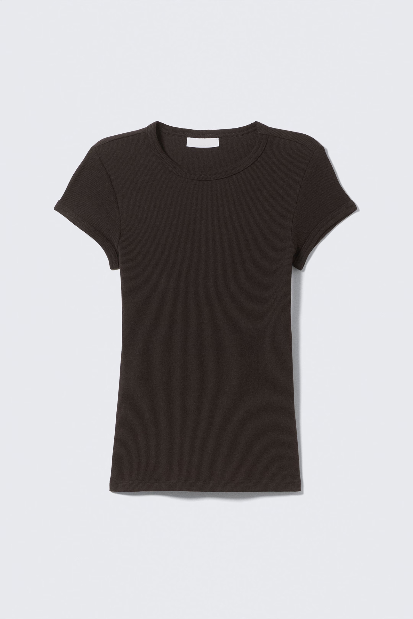 Ribbed Short Sleeve T-Shirt