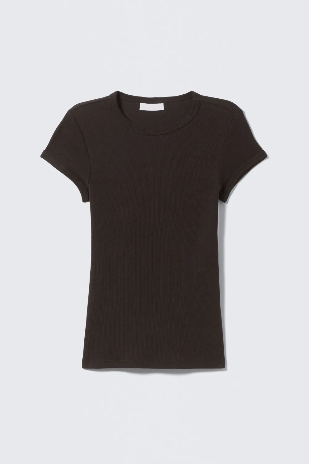 Ribbed Short Sleeve T-Shirt