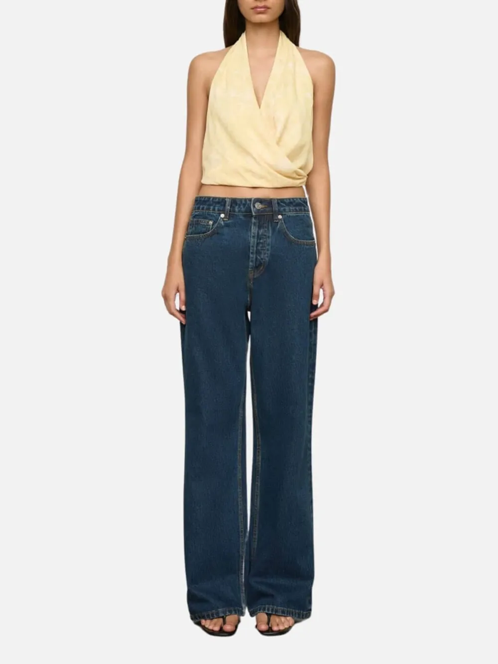 Cross Halter Neck Top
