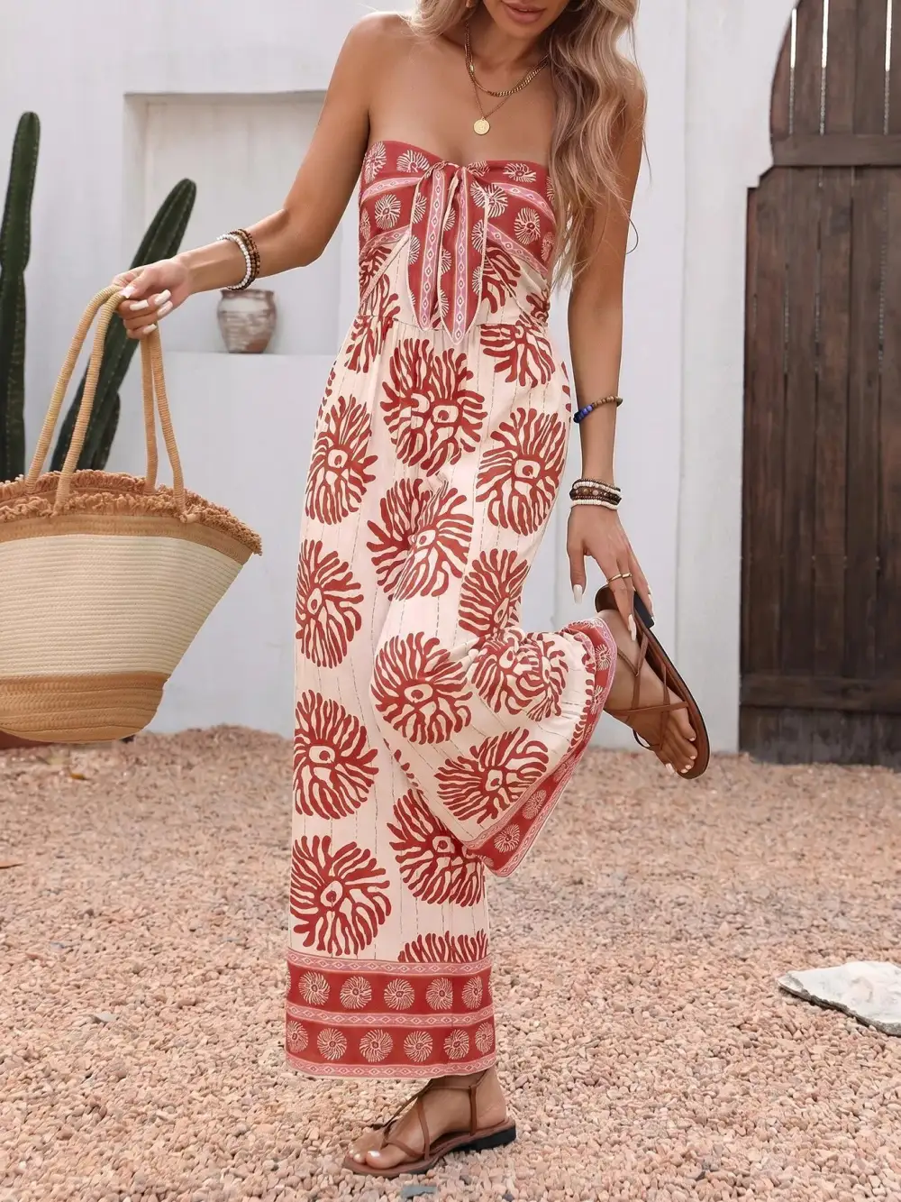 Floral Wide Leg Jumpsuit