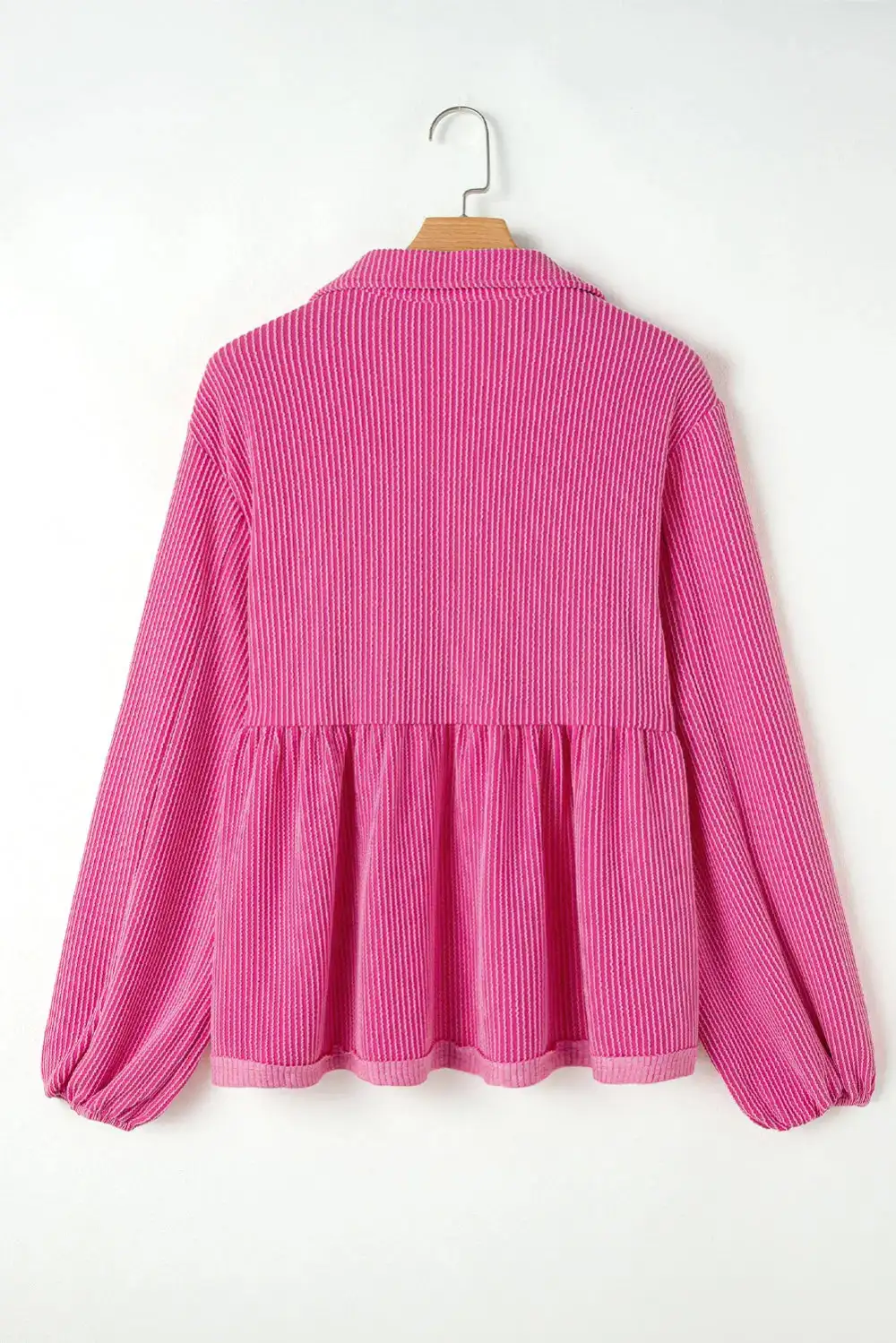 V-Neck Turn-down Collar Blouse