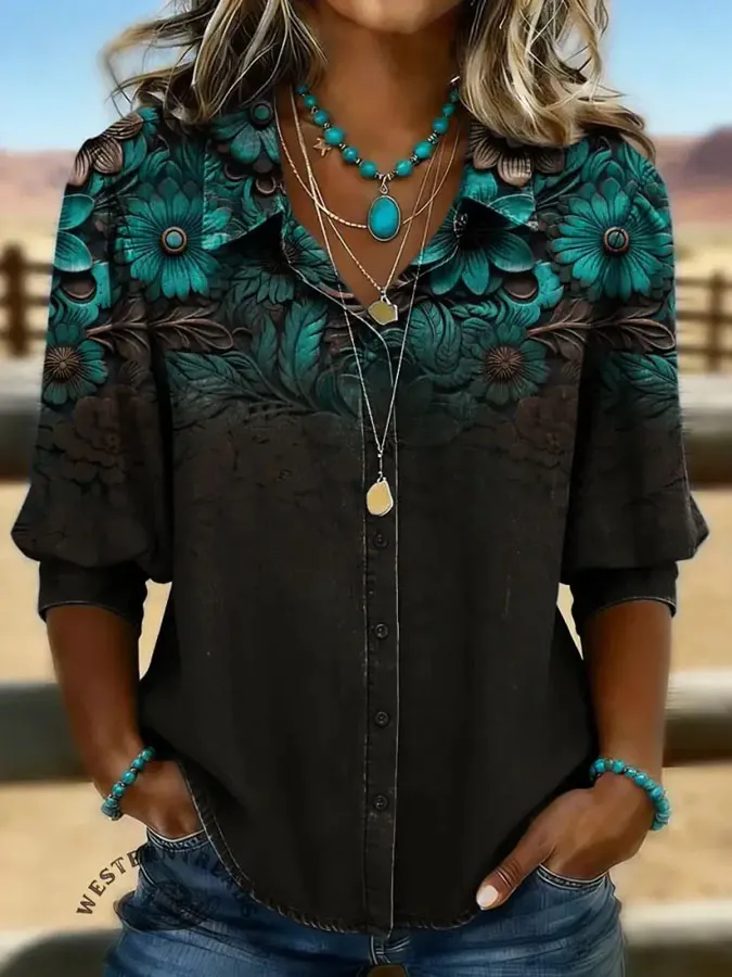 Women's Casual Retro Cotton Linen Shirt
