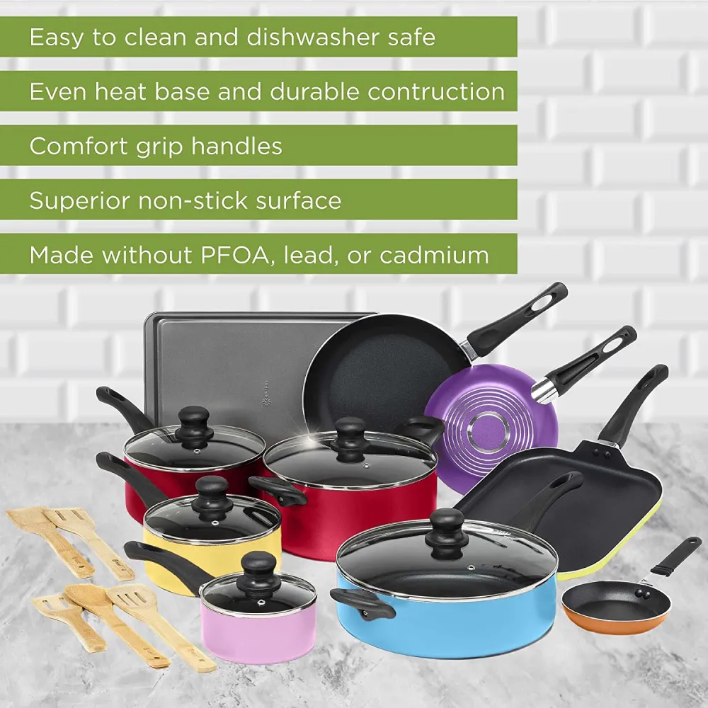 (Store Closing Sale) Nonstick Cookware Set  20-Piece