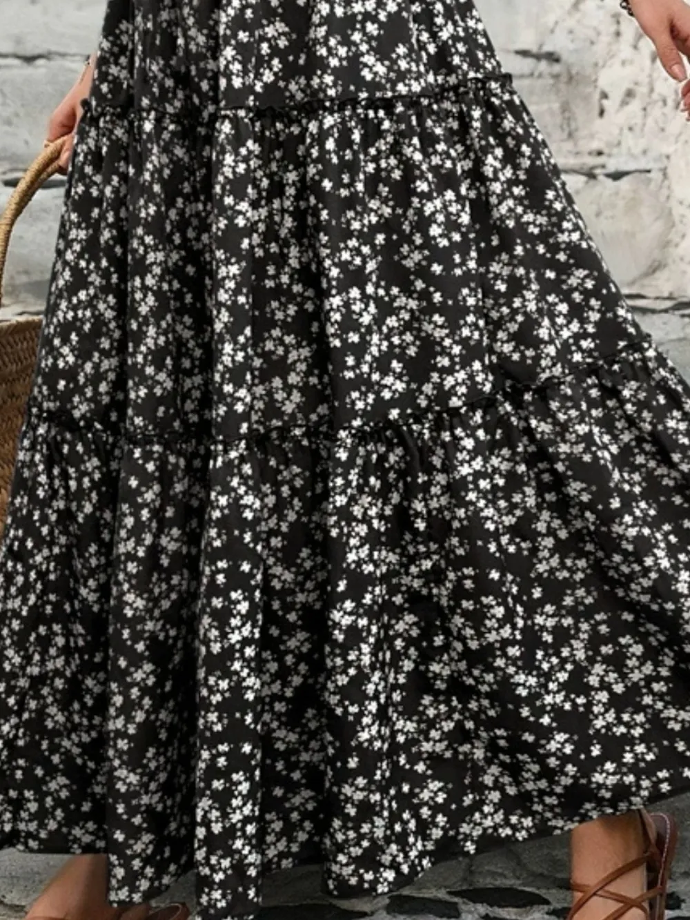Tiered Floral Maxi So Skirt