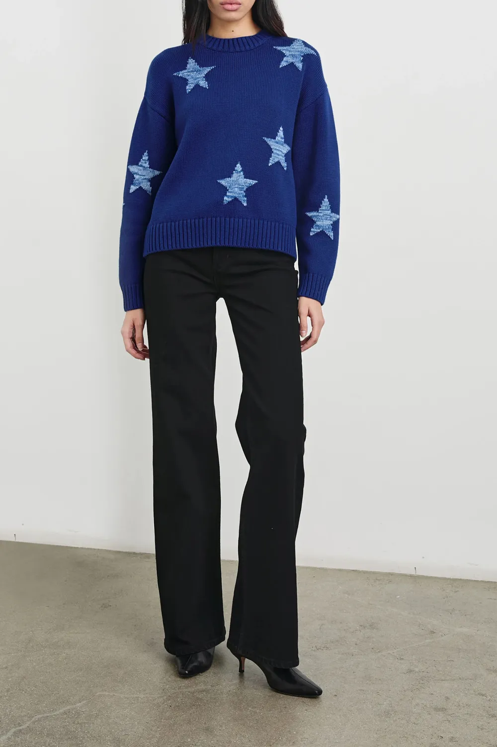 Cute Floral Embroidery Women's Loose Sweater